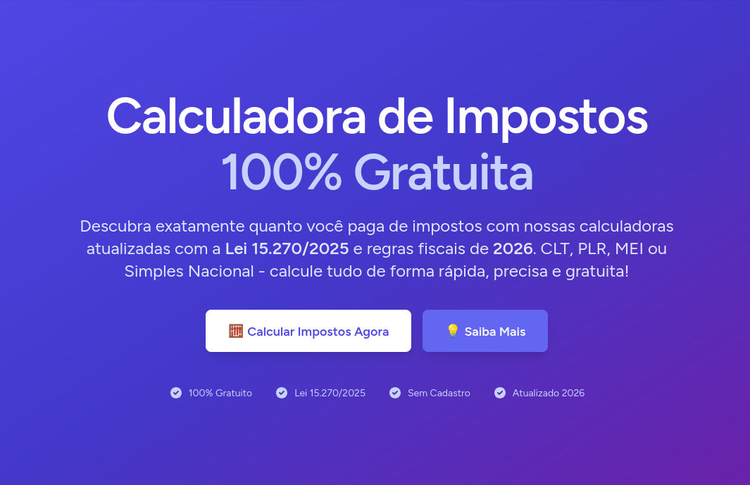 Calculadora Tributária